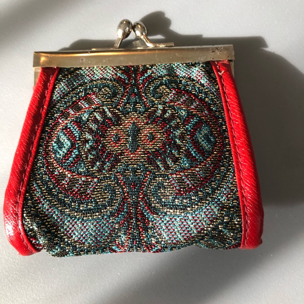 ‘Made In Italy’ Micro Multi-Colored Beaded Change Purse, Vintage